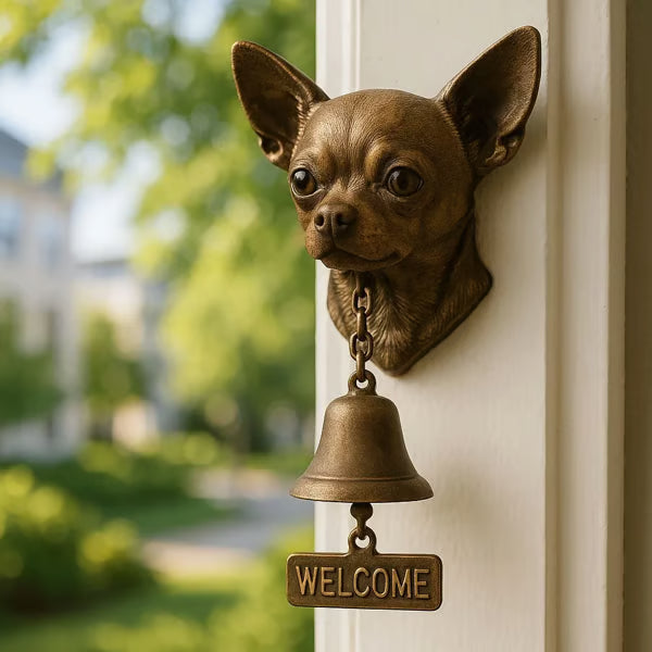 CharmBell -  Encantadora Campana con Forma de perro Para dar la Bienvenida