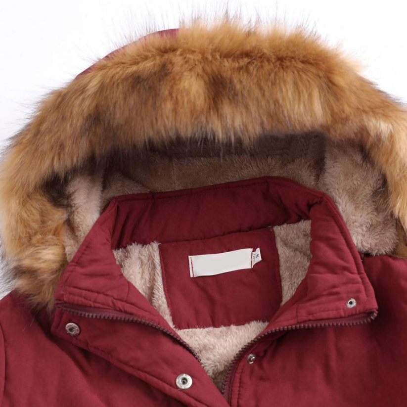 Gritta - Cálida Chaqueta de Algodón Con Capucha