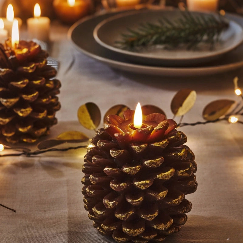 ForestFlame - Vela Sin llama Mood Pine Cone