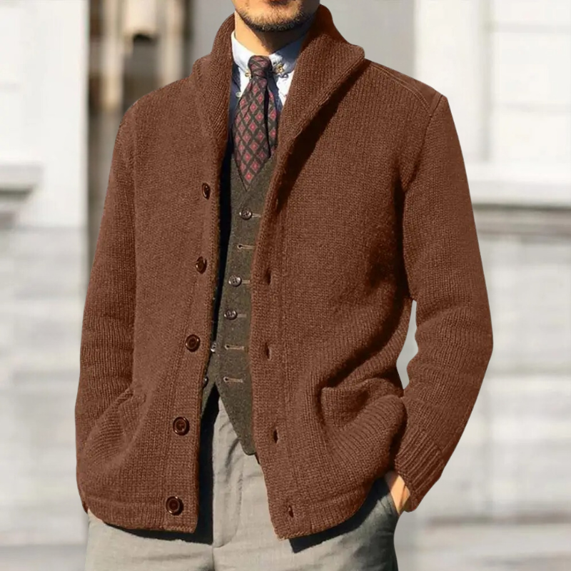 Leonhard - Elegante Cárdigan De Punto