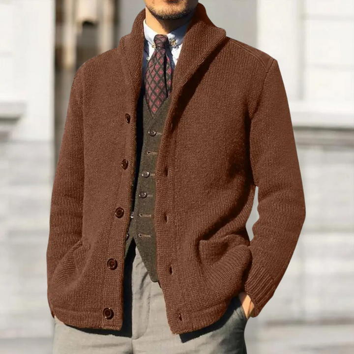 Leonhard - Elegante Cárdigan De Punto