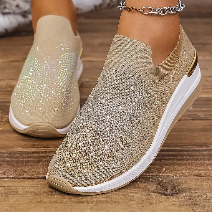 Josia - Zapatillas Sin Cordones Con Diseño De Mariposa Y Pedrería