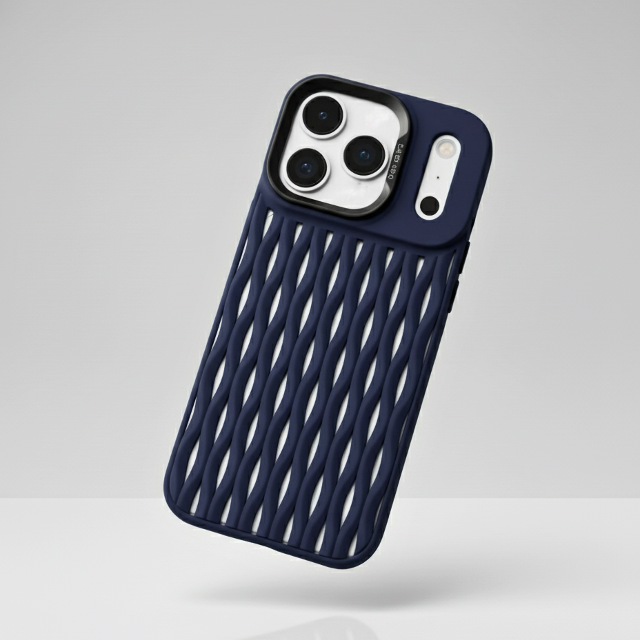 GripGrove - Funda Transpirable De Malla Tejida Para iPhone