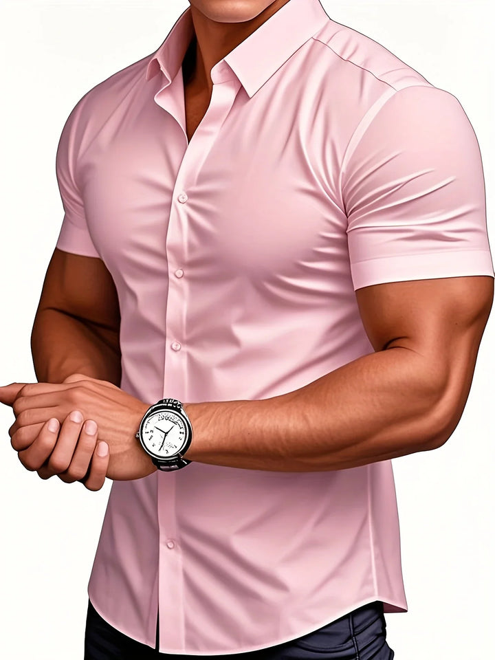 Ezra - Elegante Camisa Entallada Con Botones