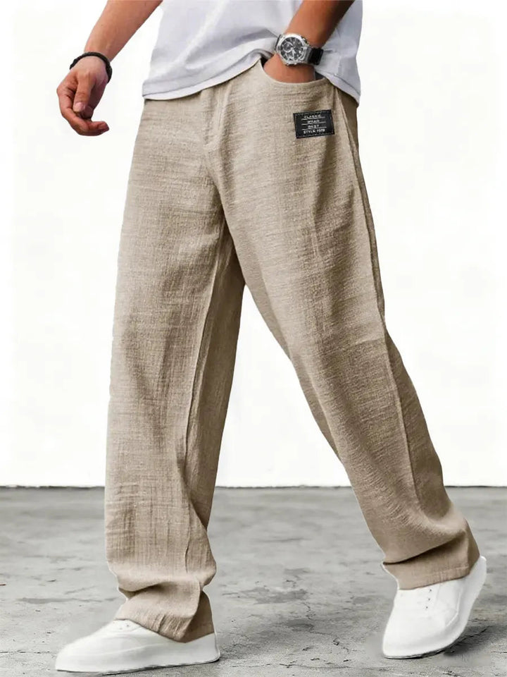 Lushan - Pantalón Holgado de Lino