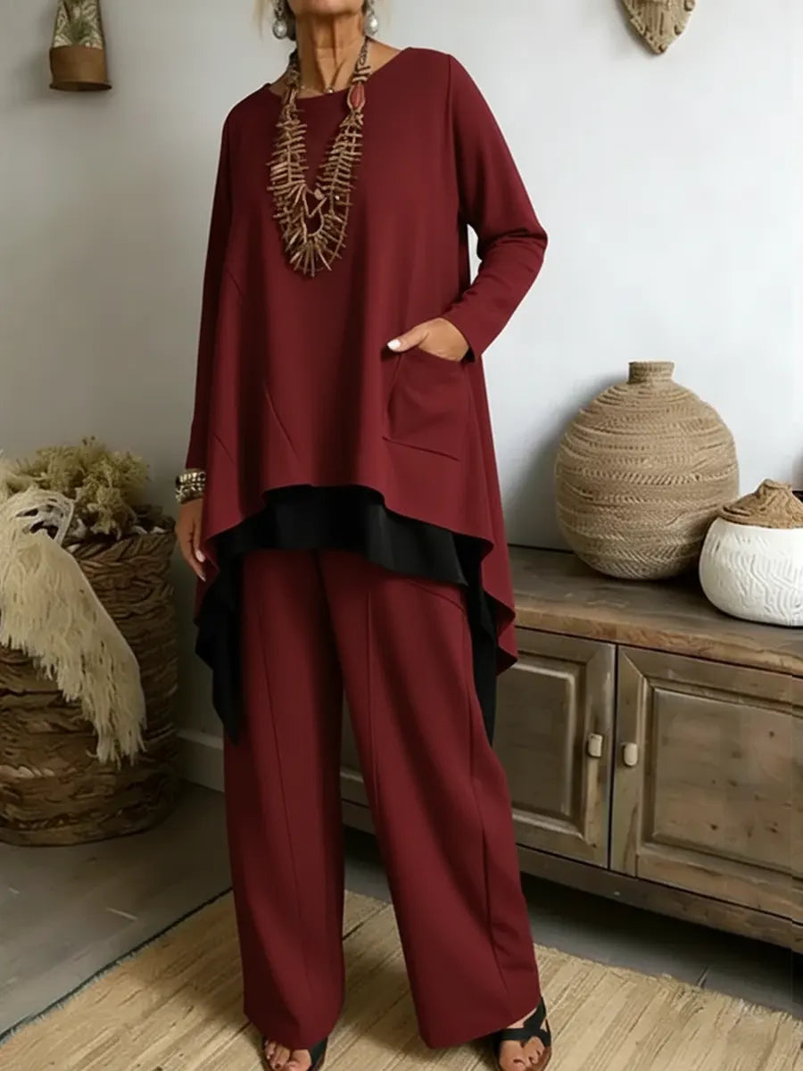 Naelia - Elegante Conjunto De Dos Piezas