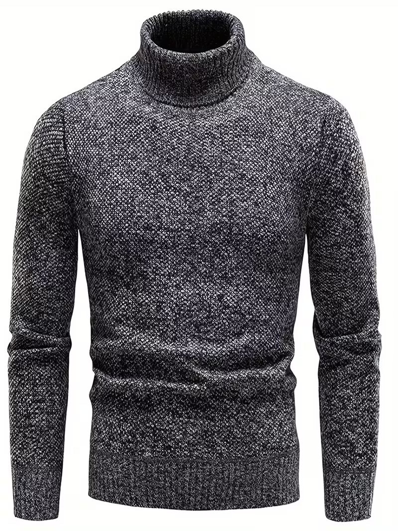 Wessam - Elegante Jersey De Punto Con Cuello Alto