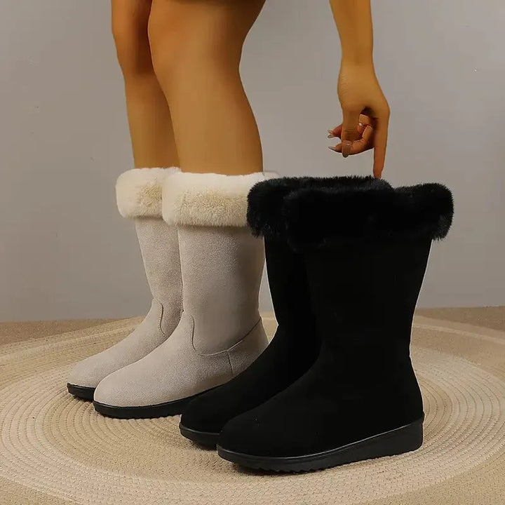 Neah - Botas Largas Y Cálidas Con Cremallera