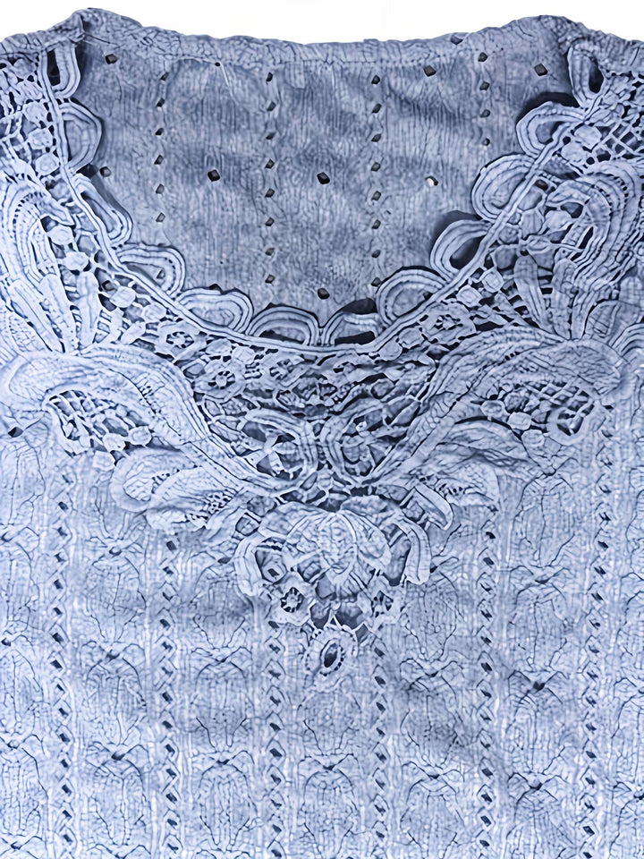 Rickea - Elegante Blusa De Manga Corta