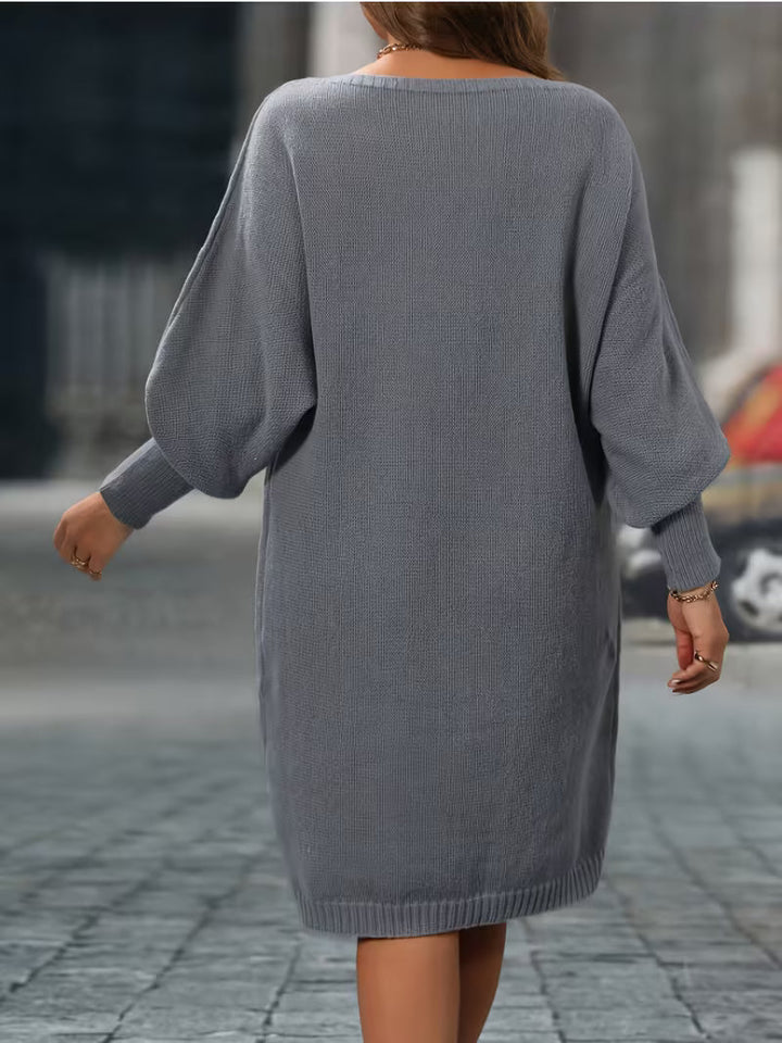 Enkeleida - Vestido De Invierno Con Estampado Geométrico En Forma De Rombo
