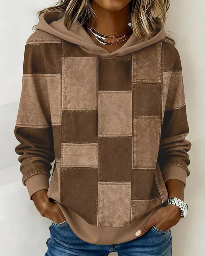 Yaralyn - Sudadera con Capucha de manga Larga y Estampado a Cuadros
