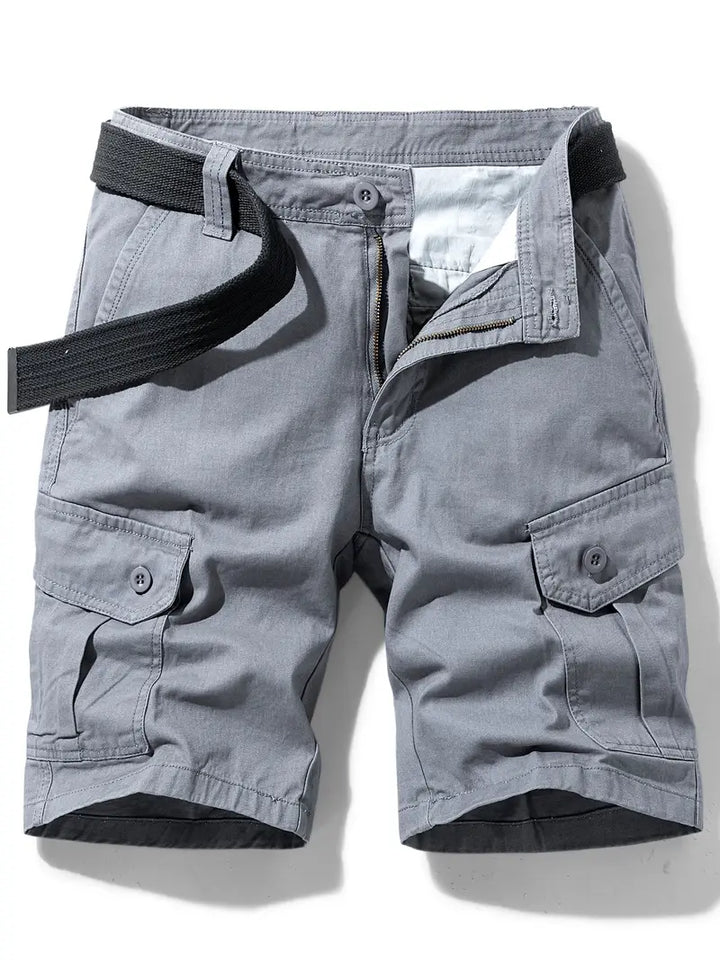 Mauro - Elegantes Pantalones Cortos Con Multibolsillos