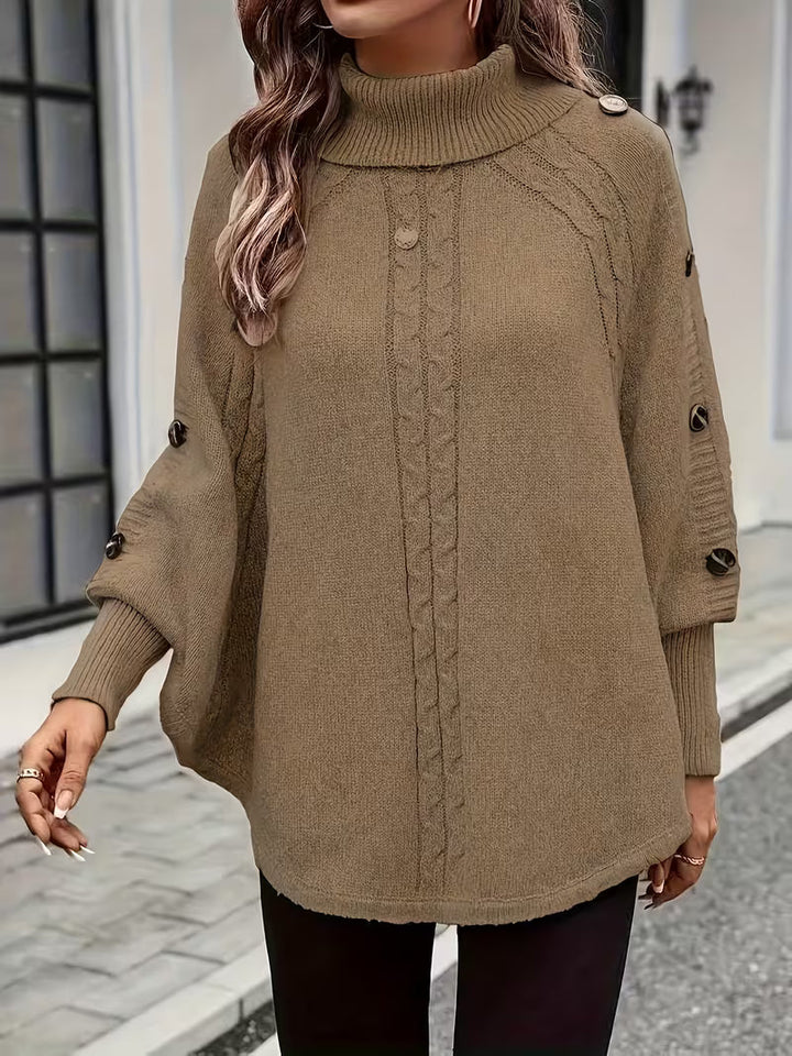 Lolana - Jersey De Cuello Alto Con Estilo Retorcido