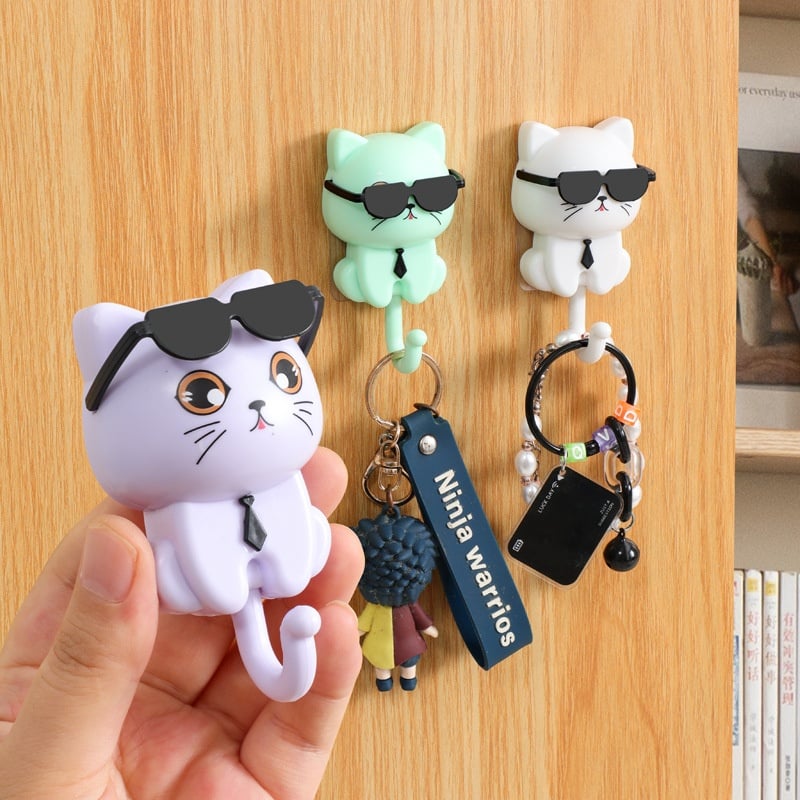 MeowHook - Llavero Gato Gafas de Sol