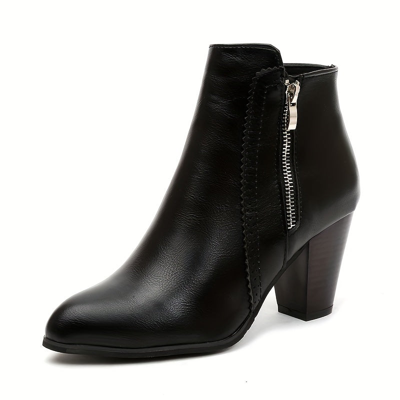 Zofie - Sandalia Elegante De Tacón Alto Con Cremallera Lateral
