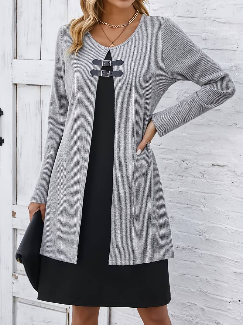 Shirahoshi - Traje De Dos Piezas Con Cuello Redondo Para Otoño e Invierno