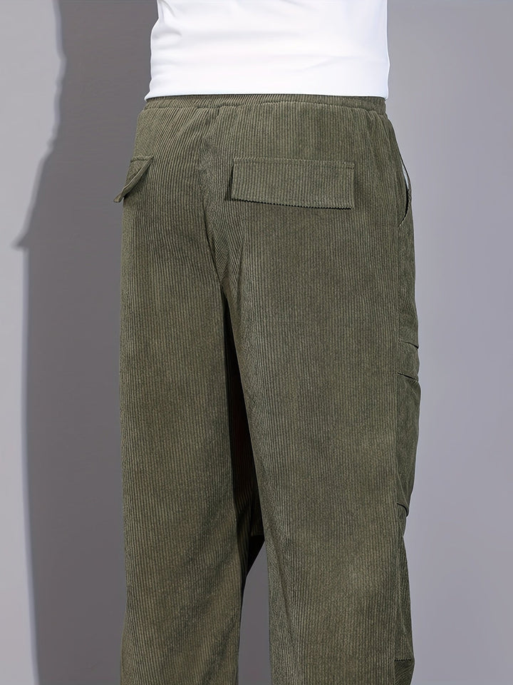 Blevin - Pantalones Carga Con Múltiples Bolsillos