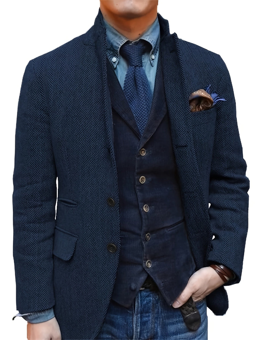 Dvian - Elegante Chaqueta Con Botones