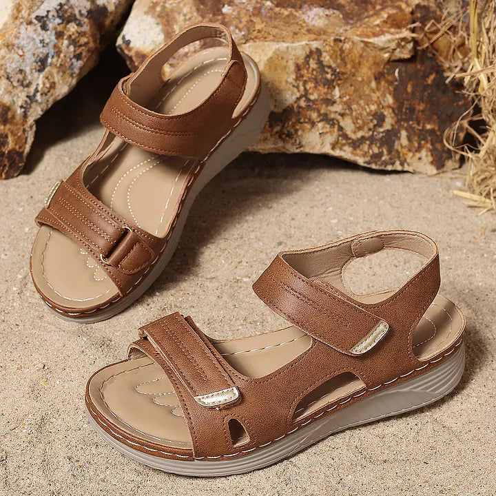 Astride - Sandalias Ortopédicas De Piel Con Suela Blanda
