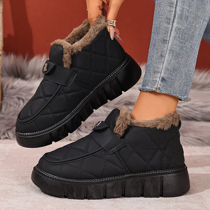 Karryna - Zapatos con Parte Superior Acolchada y Forro Mullido