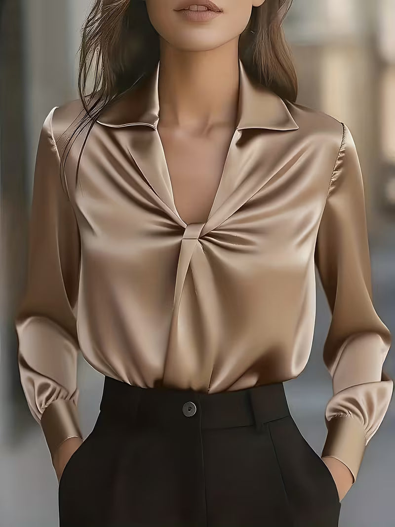 Leylah - Elegante Blusa De Manga Larga