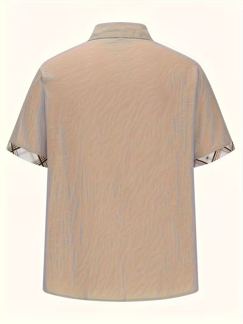 Kolby - Camisa a Cuadros De Patchwork Con Bolsillo