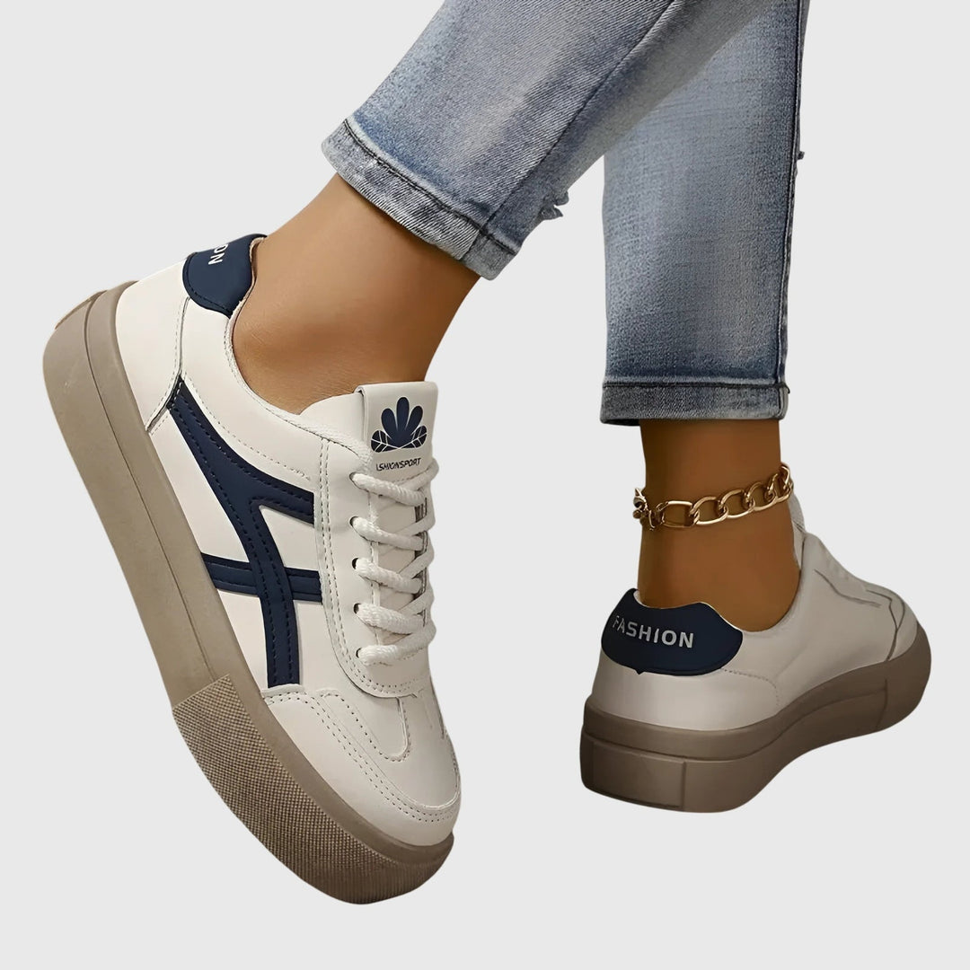 Necdet - Zapatillas Con Cordones y Rayas en Contraste