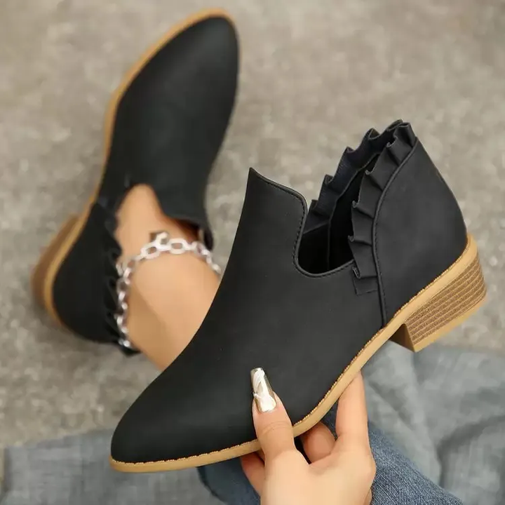 Veredah - Botines Modernos Con Volantes