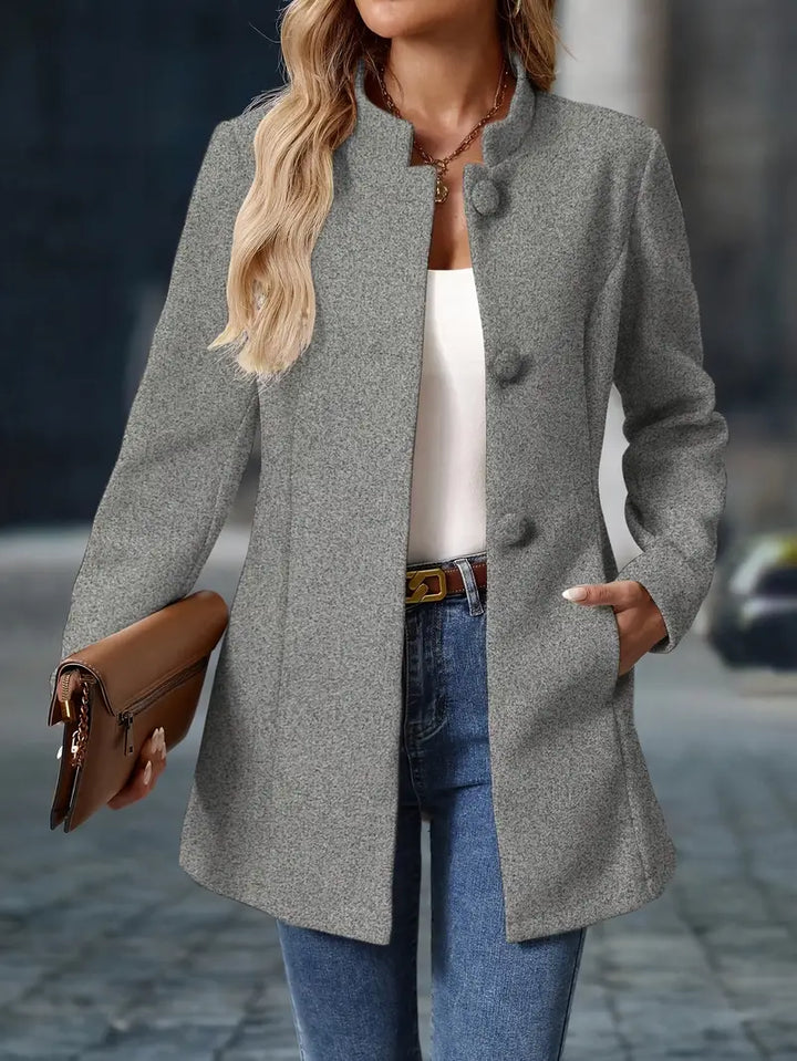 Enrietta - Blazer Elegante De Botonadura Sencilla