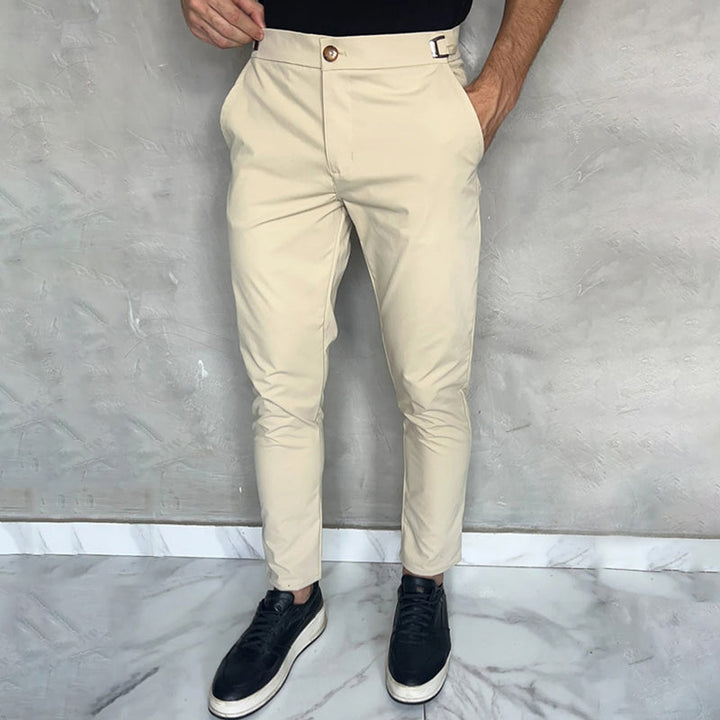 Matan - Pantalones Clásicos Elásticos De Corte Ajustado