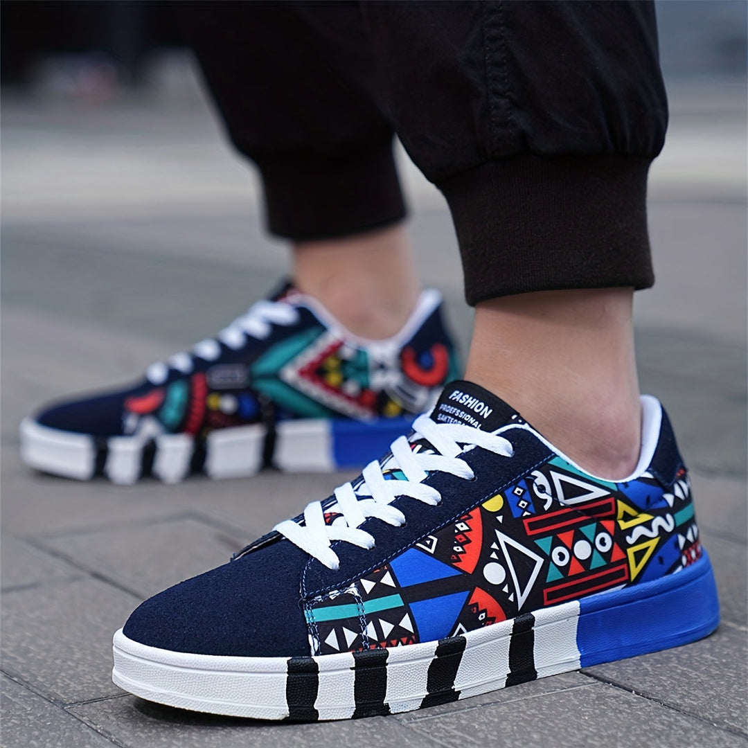 Nalson - Zapatillas Con Cordones y Estampado Geométrico