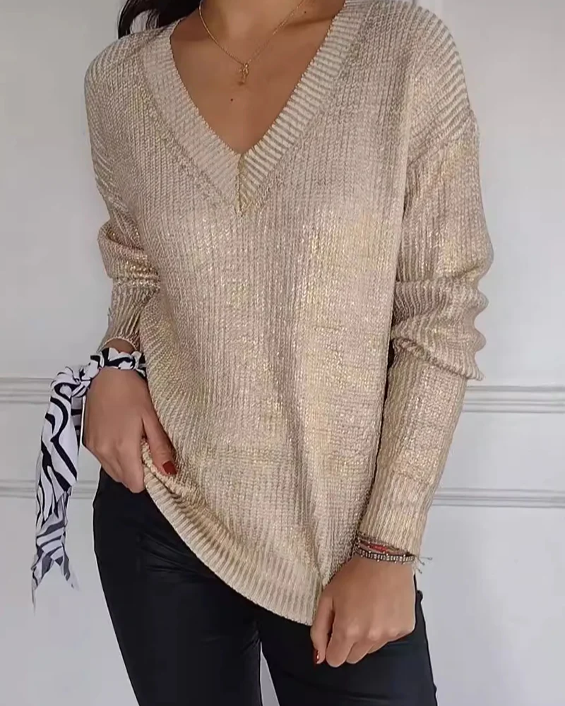 Natasja - Jersey Informal Con Cuello en V