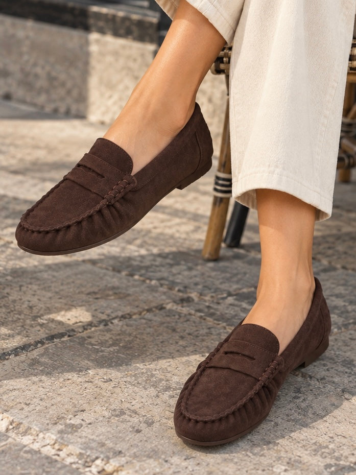 Asiye - Mocasines Con Correa Tipo «Penny» y Puntera Cosida