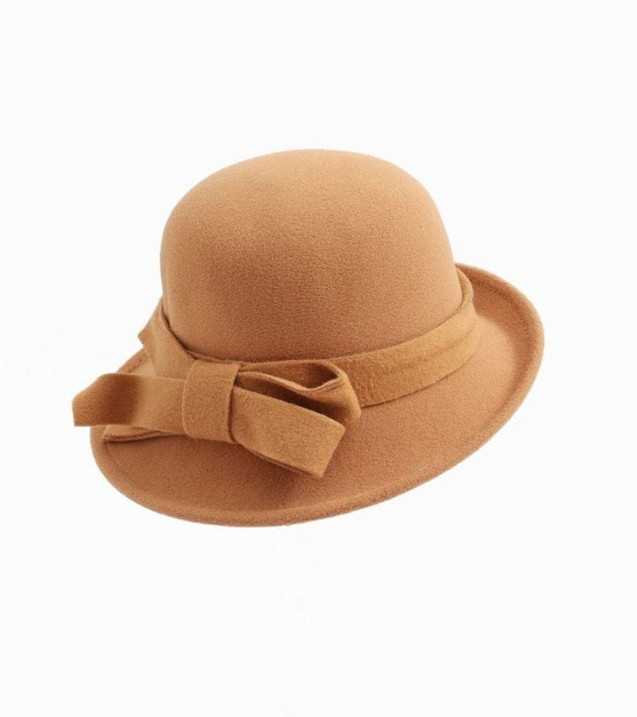 Klaver - Sombrero Vintage De Fieltro Con Lazo Lateral
