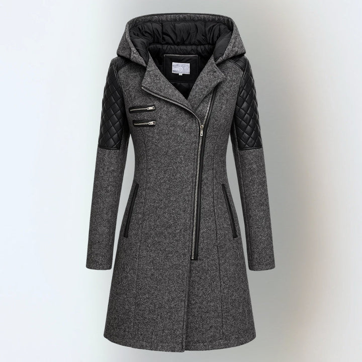 Jasneet - Chaqueta De Invierno Con Capucha y Cremallera