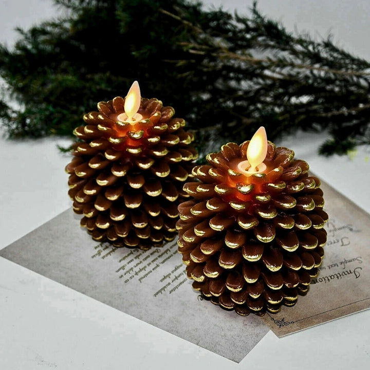 ForestFlame - Vela Sin llama Mood Pine Cone