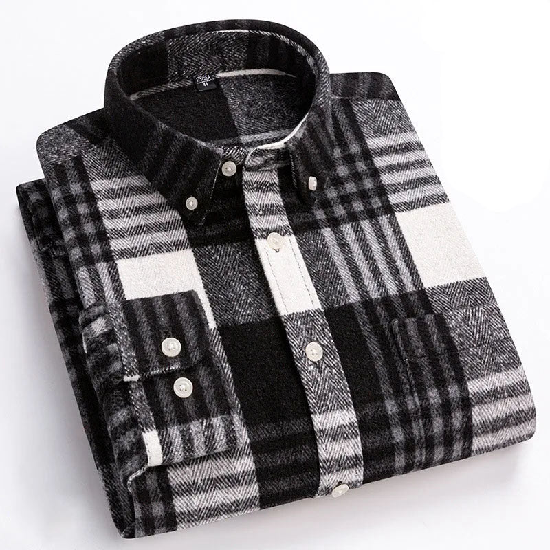 Hansamu - Elegante Camisa De Manga Larga Con Botones