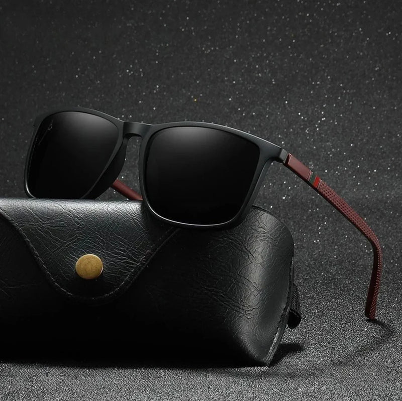 Chatioglow - Gafas de Sol Polarizadas con Protección UV de Montura Cuadrada