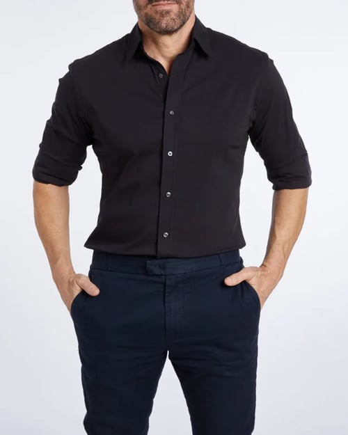Ceferino - Camisa Informal De Manga Larga Con Botones