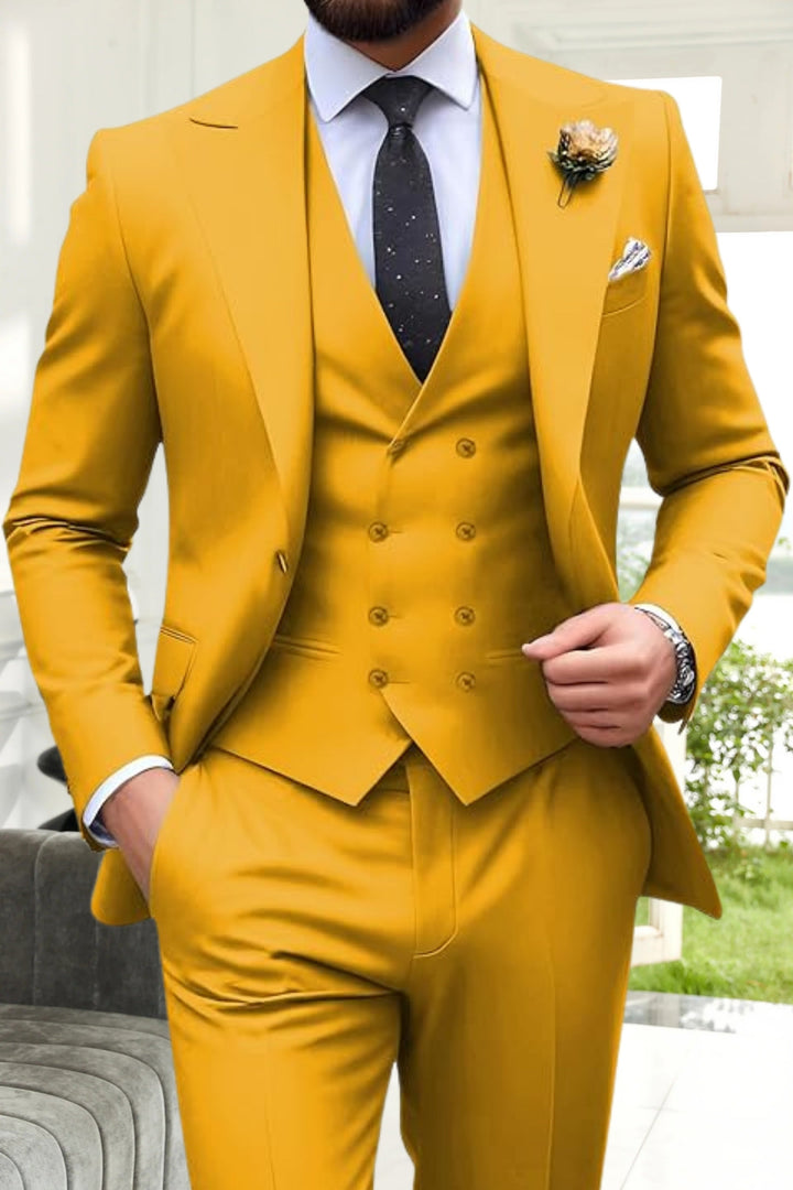 Gremist - Trajes De Tres Piezas Solapa Puntiaguda Slim Fit