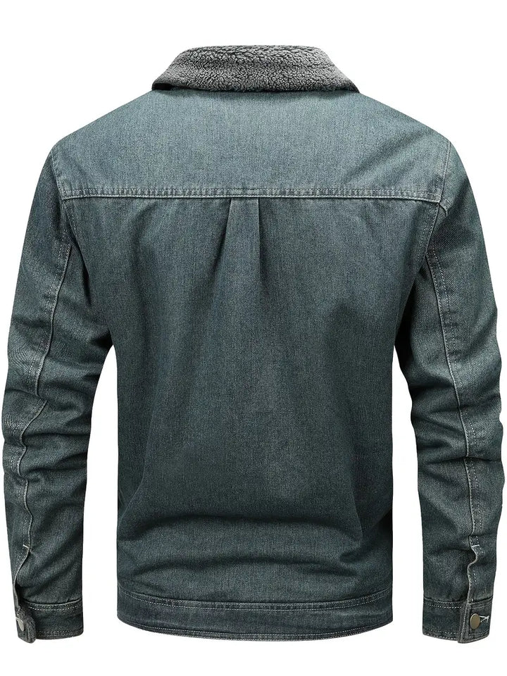 Geoffroy - Chaqueta Vaquera Vintage Con Forro Polar