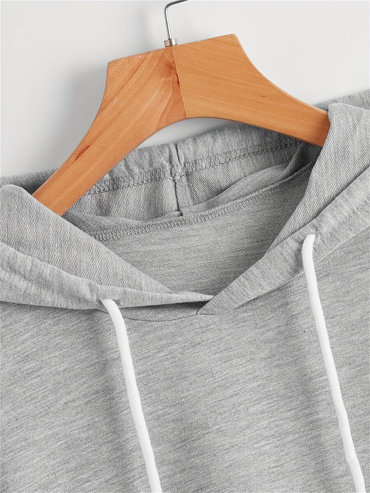Matthias - Camiseta Informal Con Capucha y Bajo Asimétrico