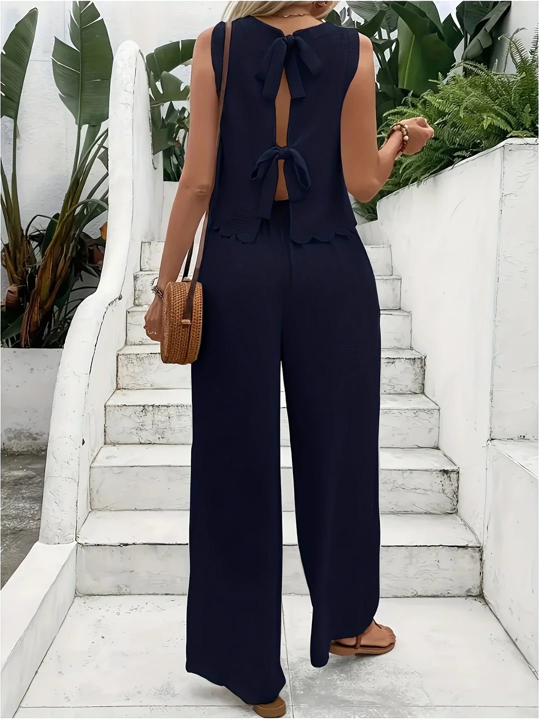 Raya - Elegante Conjunto De Dos Piezas Sin Mangas