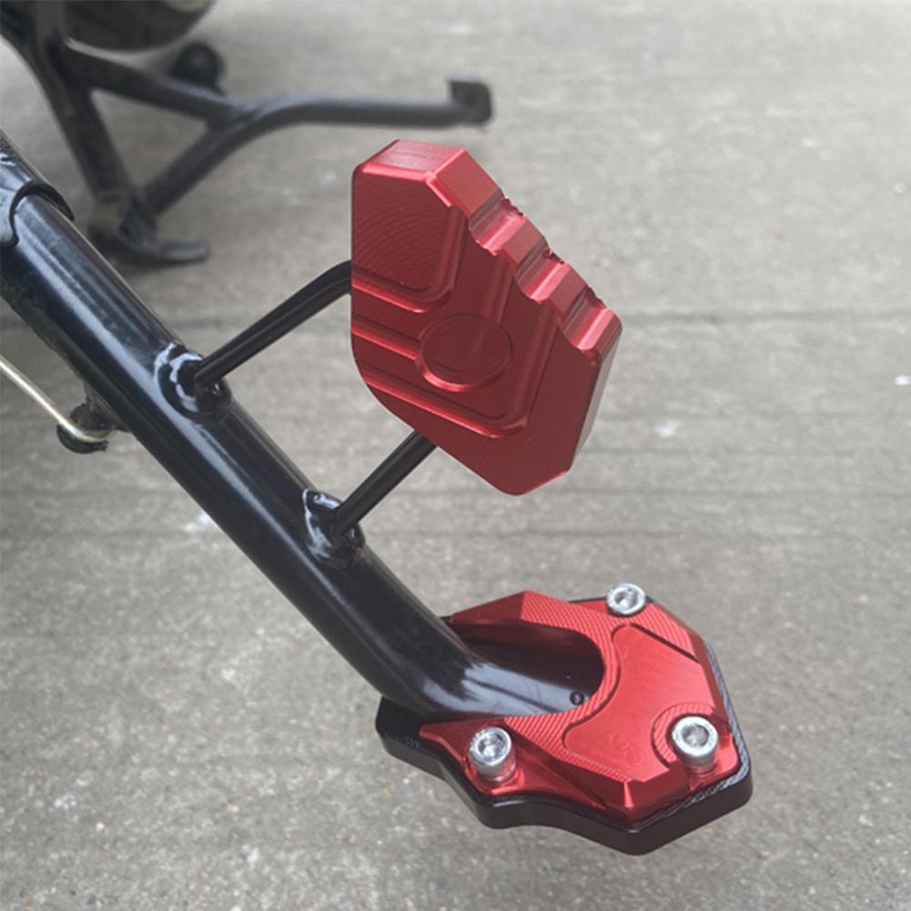 BalanceGuard - Placa De Extensión Para El Caballete Lateral De La Motocicleta Almohadilla De Apoyo Para Los Pies