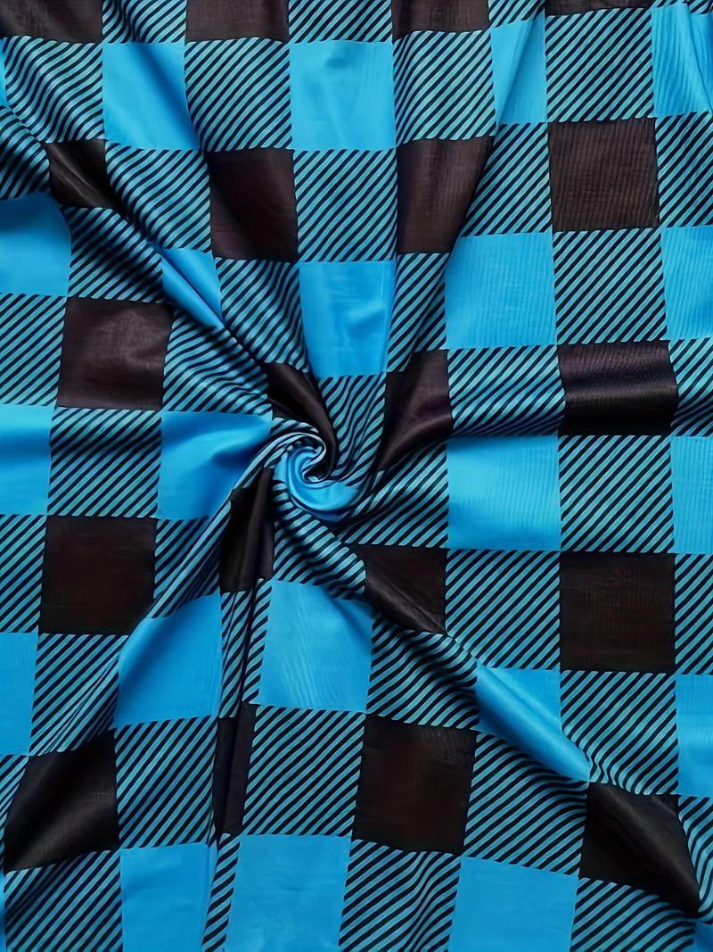 Fontemanha - Top Con Estampado De Cuadros Otoñal y Navideño