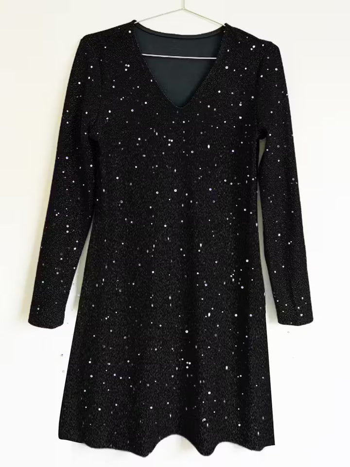 Eglantina - Vestido Midi Con Abundantes Bordados De Abalorios