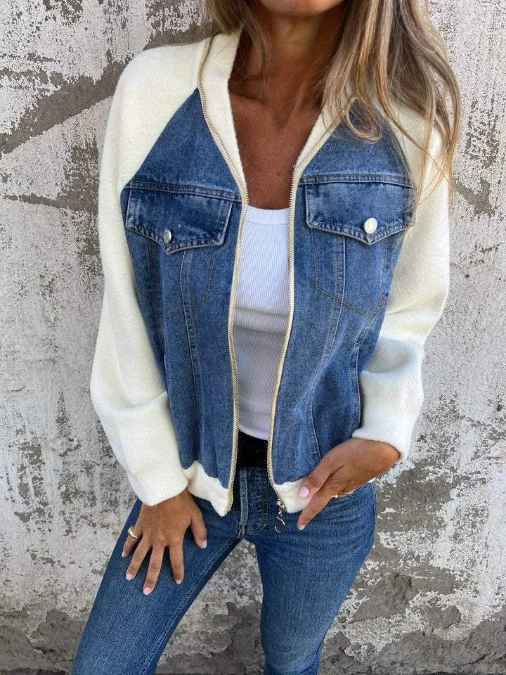 Hantika - Chaqueta Con Cremallera y Cuello En V