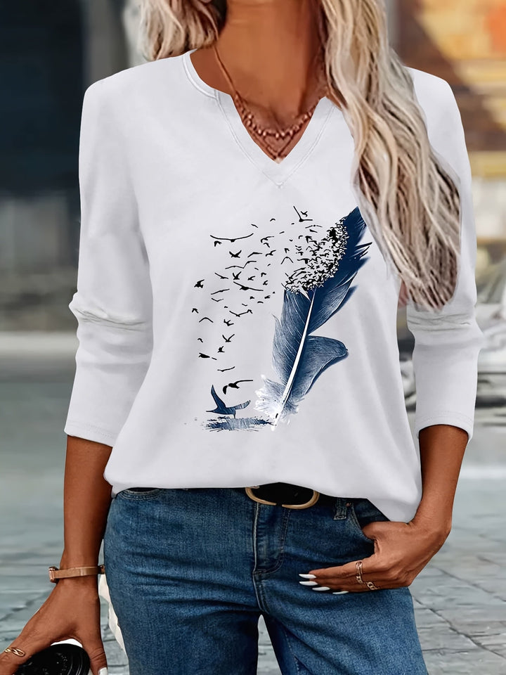 Amandine - Camisa De Verano Con Cuello en V a La Última