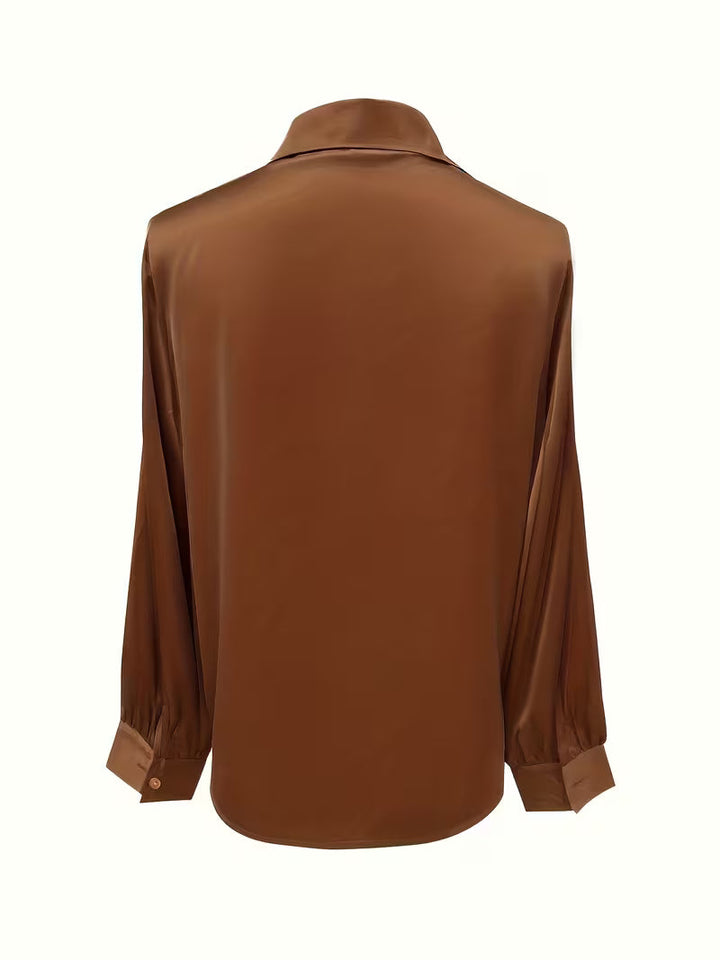 Leylah - Elegante Blusa De Manga Larga
