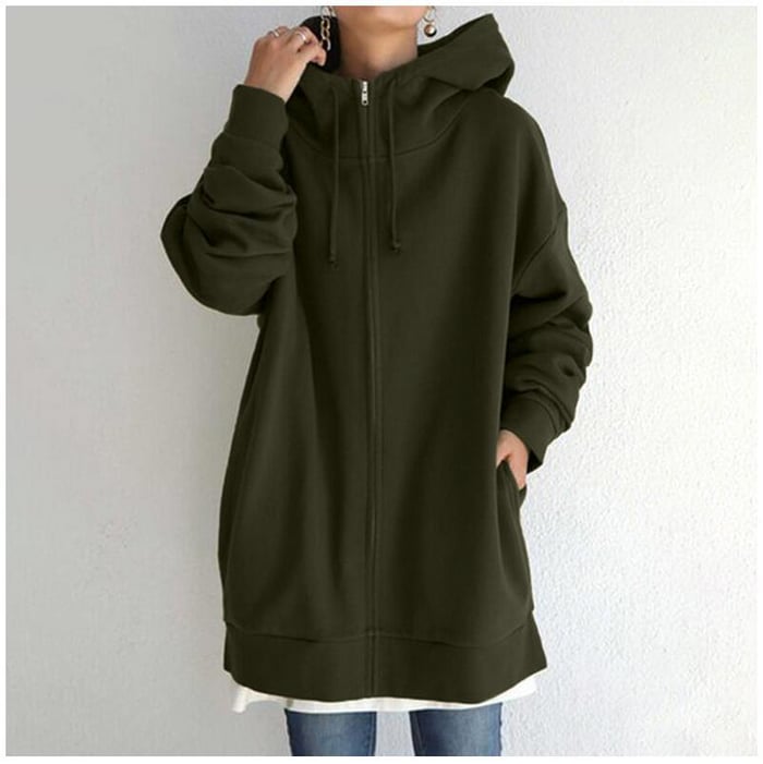 Sylvie - Acogedora Sudadera Con Capucha Sobredimensionado